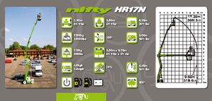 Колісні підйомники з шарнірною стрілою Niftylift HR 17 N