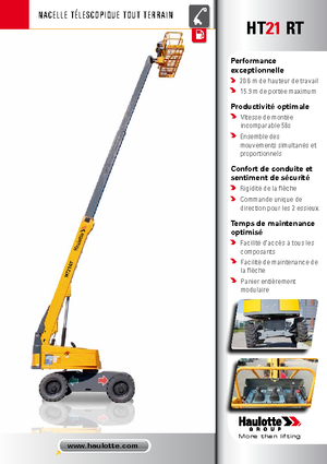 Колісні телескопічні підйомники Haulotte HT21 RT PRO