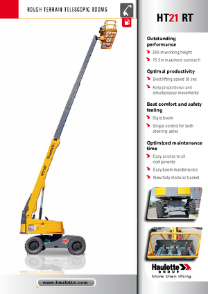Колісні телескопічні підйомники Haulotte HT21 RT PRO