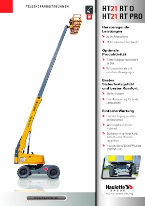Колісні телескопічні підйомники Haulotte HT21 RT PRO