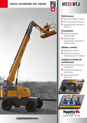 Колісні телескопічні підйомники Haulotte HT23 RTJ PRO