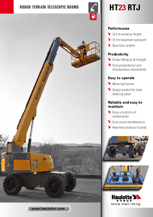 Колісні телескопічні підйомники Haulotte HT23 RTJ O