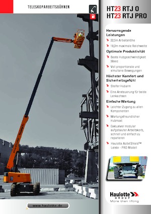 Колісні телескопічні підйомники Haulotte HT23 RTJ PRO