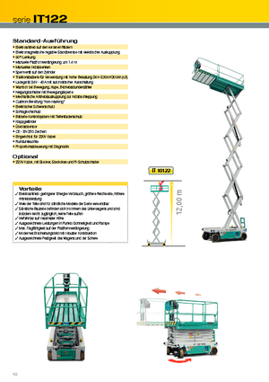 Ножичні підйомники колісні Iteco IT 12122