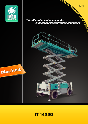 Ножичні підйомники колісні Iteco IT 14220 D