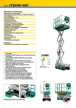 Ножичні підйомники колісні Iteco IT 4680 MC