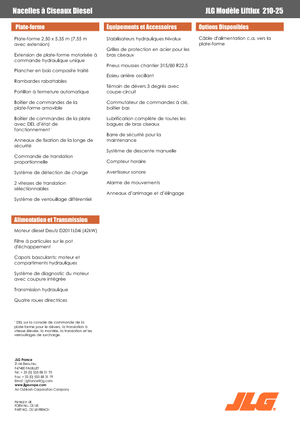 Ножичні підйомники колісні JLG Liftlux 210-25