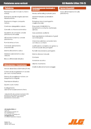 Ножичні підйомники колісні JLG Liftlux 210-25