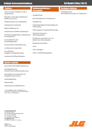 Ножичні підйомники колісні JLG Liftlux 210-25