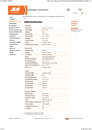 Колісні підйомники з шарнірною стрілою JLG M 400 A