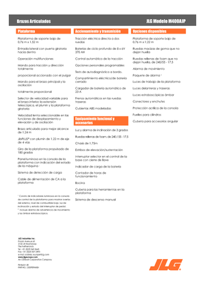 Колісні підйомники з шарнірною стрілою JLG M400AJP