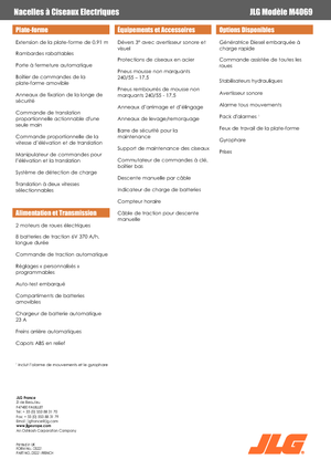 Ножичні підйомники колісні JLG M4069LE