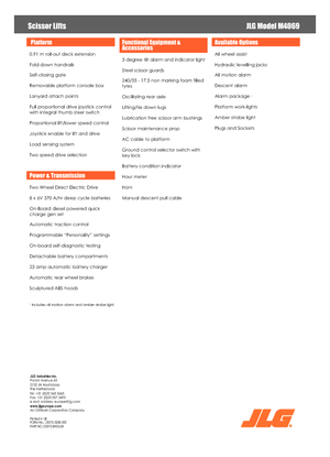 Ножичні підйомники колісні JLG M4069LE