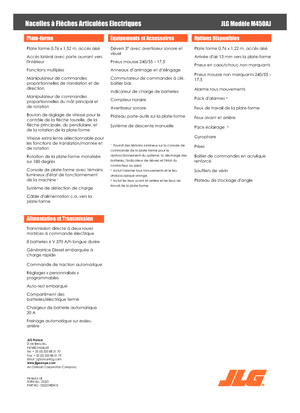 Колісні підйомники з шарнірною стрілою JLG M450AJ