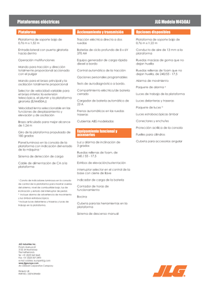 Колісні підйомники з шарнірною стрілою JLG M450AJ