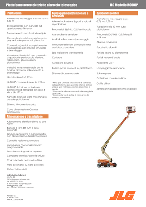 Колісні телескопічні підйомники JLG M600JP