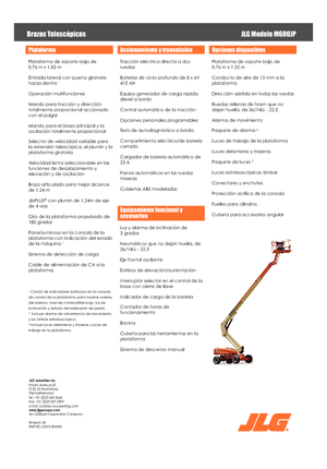 Колісні телескопічні підйомники JLG M600JP