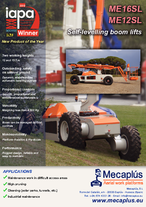 Колісні підйомники з шарнірною стрілою Mecaplús ME 12 SL (4x4)