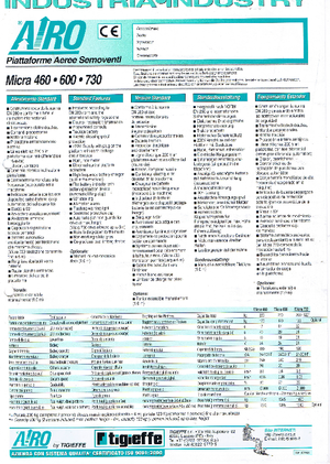 Ножичні підйомники колісні AIRO Micra 600