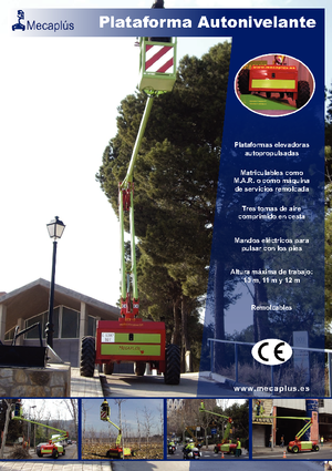 Колісні підйомники з шарнірною стрілою Mecaplús MTP 12