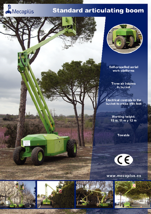 Колісні підйомники з шарнірною стрілою Mecaplús MTP 12