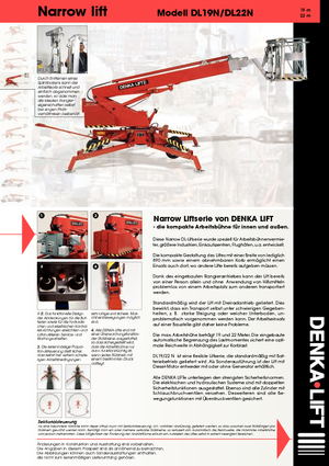Колісні телескопічні підйомники Denka-Lift - Rothlehner Narrow DL 22 N