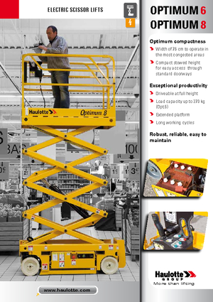 Ножичні підйомники колісні Haulotte Optimum 8