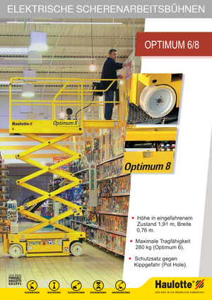 Ножичні підйомники колісні Haulotte Optimum 8