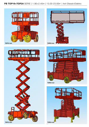 Ножичні підйомники колісні PB PB S131-19E 4x4
