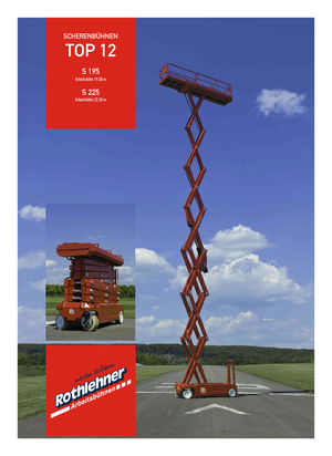 Ножичні підйомники колісні PB PB S195-12E