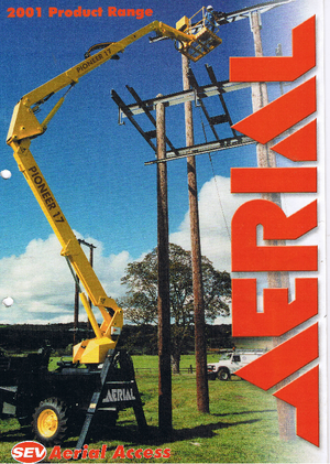 Колісні підйомники з шарнірною стрілою Aerial Pioneer 17