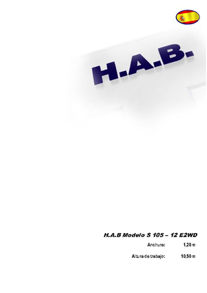 Ножичні підйомники колісні HAB S 105-12 E 2WD
