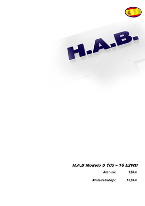 Ножичні підйомники колісні HAB S 105-16 E 2WD