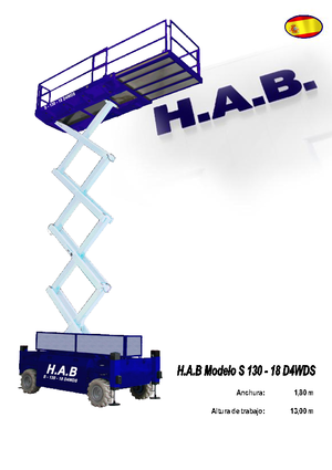 Ножичні підйомники колісні HAB S 130-18 D 4WD S