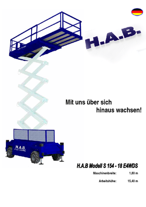 Ножичні підйомники колісні HAB S 154-18 E 4WD S