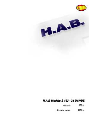 Ножичні підйомники колісні HAB S 163-24 D 4WD S