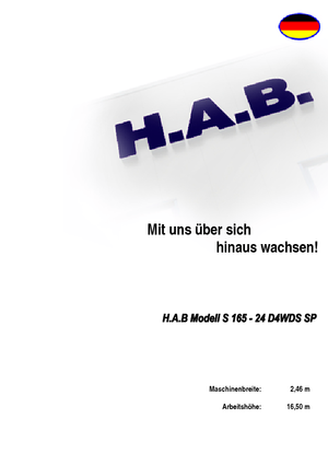 Ножичні підйомники колісні HAB S 165-24 D 4WD S SP