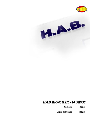 Ножичні підйомники колісні HAB S 225-24 D 4WD S