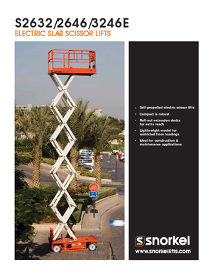 Ножичні підйомники колісні Snorkel S3246E