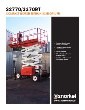 Ножичні підйомники колісні Snorkel S2770RT