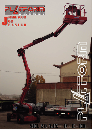 Колісні підйомники з шарнірною стрілою Basket SEL 20 AJX