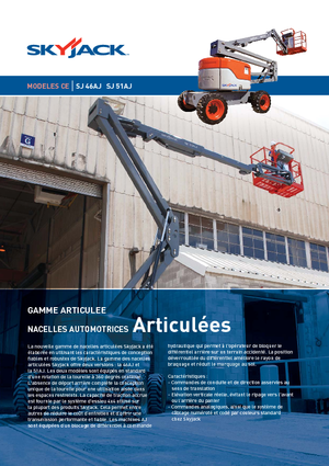 Колісні підйомники з шарнірною стрілою Skyjack SJ 51 AJ