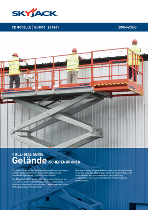 Ножичні підйомники колісні Skyjack SJ 8841