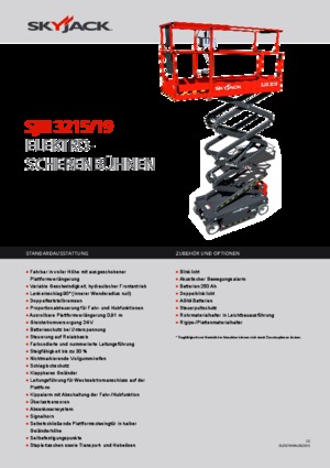 Ножичні підйомники колісні Skyjack SJ III 3219