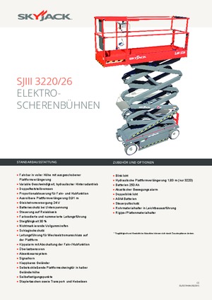 Ножичні підйомники колісні Skyjack SJ III 3220