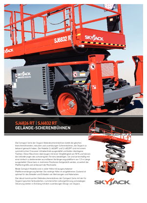 Ножичні підйомники колісні Skyjack SJ III 6832 RTE