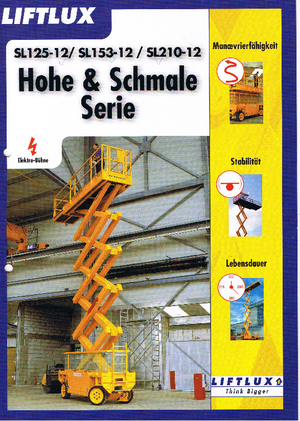 Ножичні підйомники колісні Liftlux SL 153-12