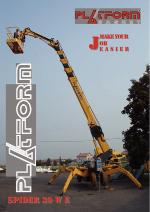 Колісні підйомники з шарнірною стрілою Basket Spider 30 WE