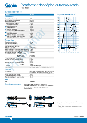 Колісні телескопічні підйомники Genie SX-180