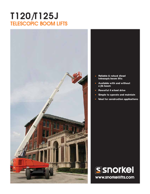 Колісні телескопічні підйомники Snorkel T120